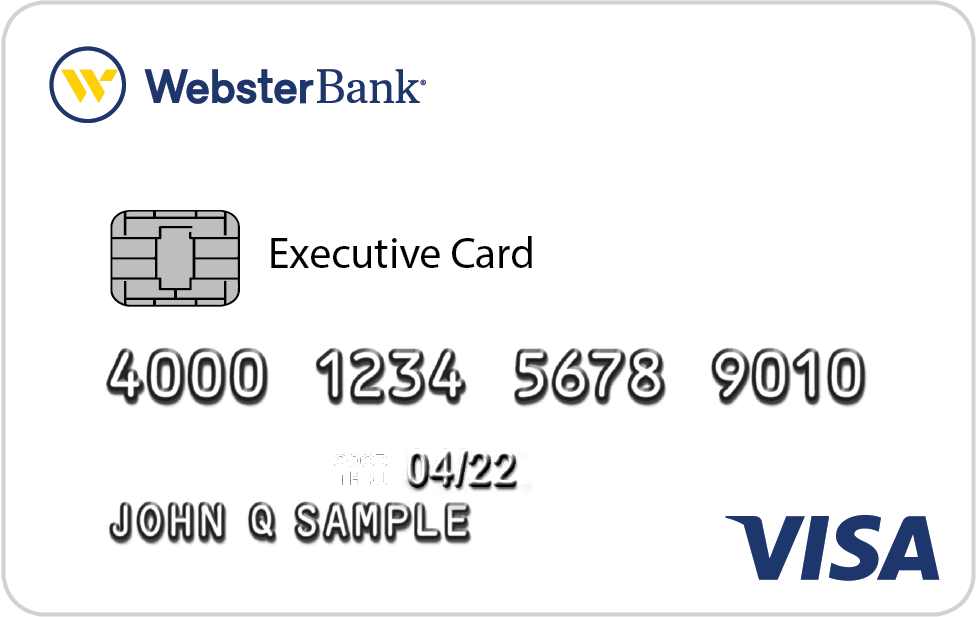 Webster Bank Executive Card sample